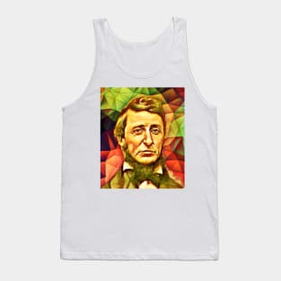 Henry David Thoreau Snow Portrait | Henry David Thoreau Artwork 9 Tank Top